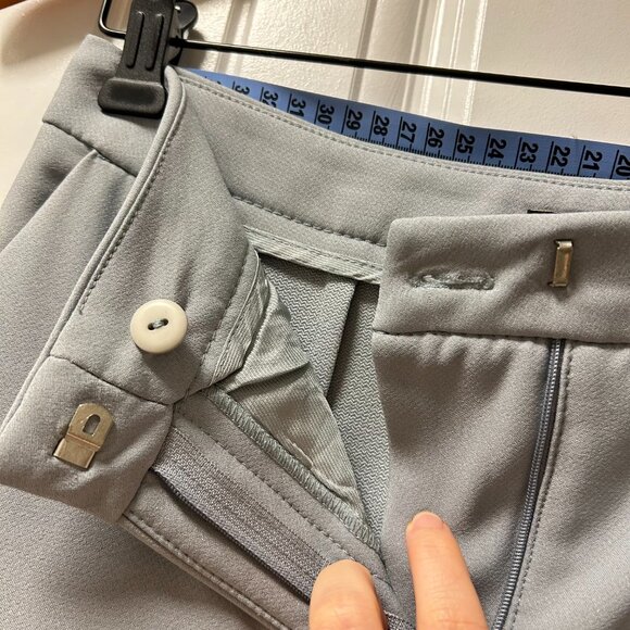 Zara Cropped Dress Pants Grey Blue - S - Picture 5 of 9
